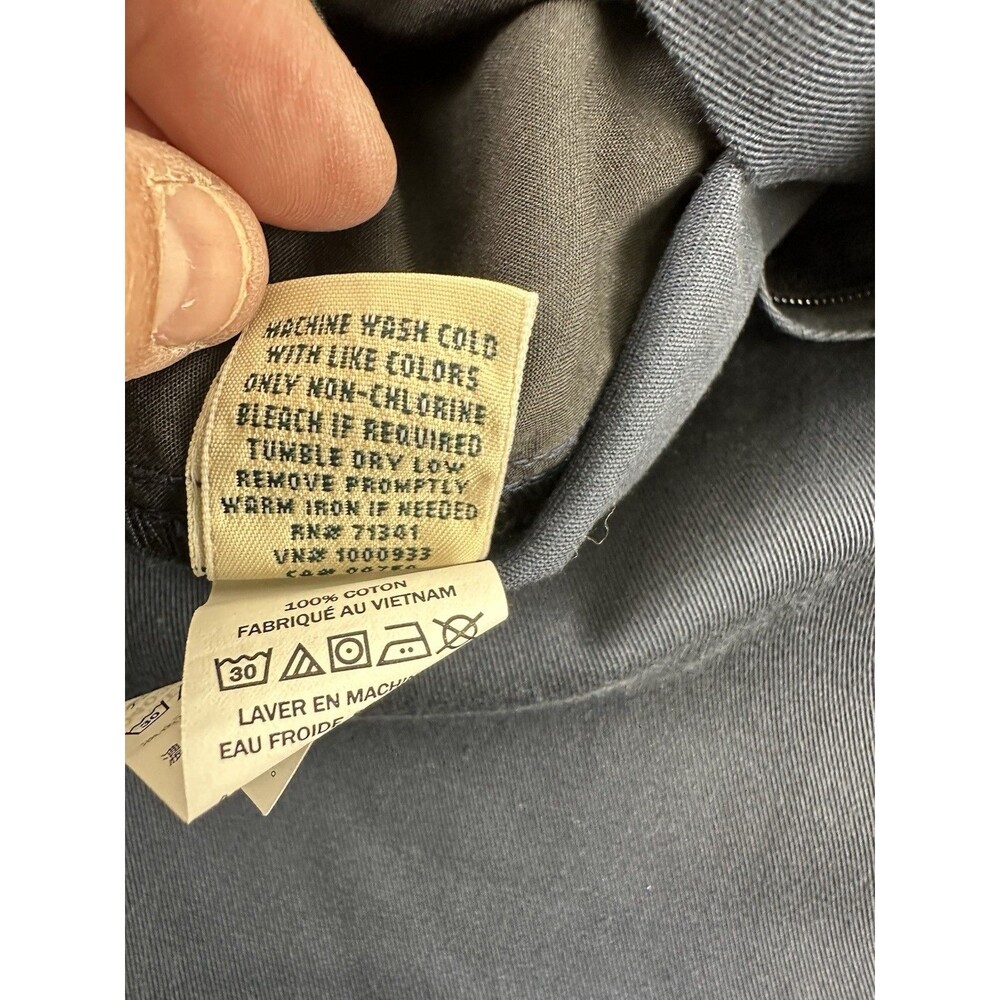 LL Bean Original Fit Chino Bermuda Shorts 9" Navy Cotton 274910 Women Regular 16 - Picture 9 of 16